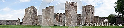 Wall and towers Stock Photo