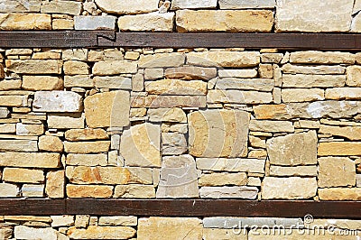 Wall of a traditional bulgarian house Stock Photo