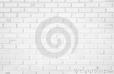 Wall white brick wall texture background in room at subway. Brickwork stonework interior, rock old clean concrete grid uneven Stock Photo