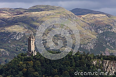 The Wallace monument Stock Photo