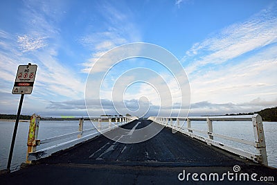 Wallaga Lake Bridge Stock Photo