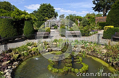 Walled Garden in Brockwell Park, Brixton. Stock Photo