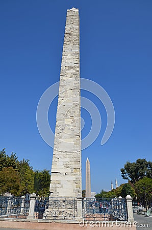 Walled Obelisk Editorial Stock Photo