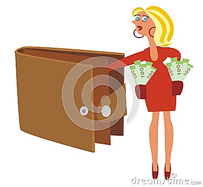 Wallet Vector Illustration