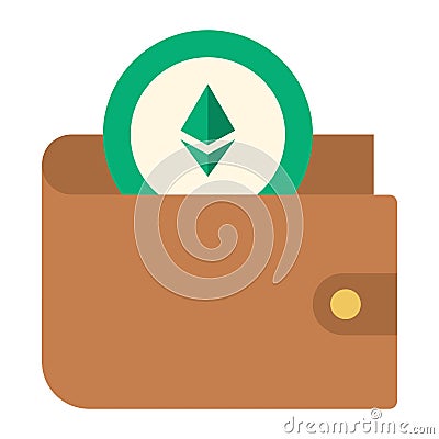 Wallet, ethereum, ethereum wallet, ethereum software fully editable vector icons Vector Illustration