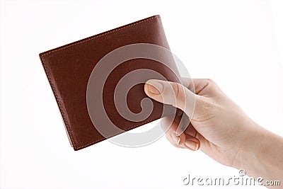 Wallet hand concept Stock Photo