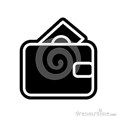 Wallet icon. Element of Finance for mobile concept and web apps icon. Glyph, flat icon for website design and development, app Stock Photo