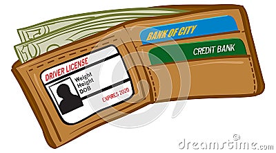 Wallet Vector Illustration