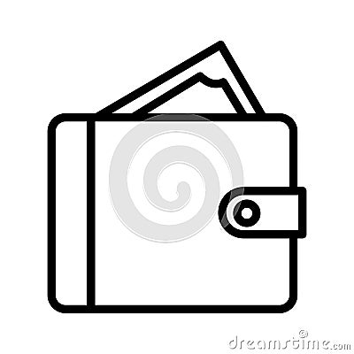 Wallet Vector icon which can easily modify or edit Vector Illustration