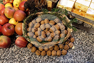 Wallnuts Stock Photo