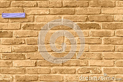 Wallpaper of an antique sepia brick wall Stock Photo