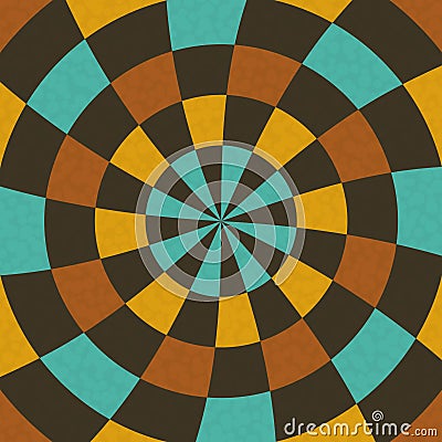 Wallpaper in concentric circular composition Vector Illustration
