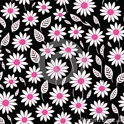 Wallpaper pattern Vintage Skull floral seamless pattern flowers trendy funky Generative AI Stock Photo