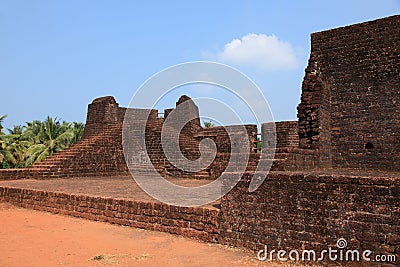 Walls of Bekal Fort Stock Photo