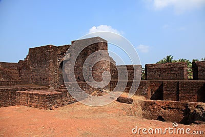 Walls of Bekal Fort Stock Photo