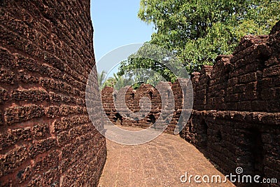 Walls of Bekal Fort Stock Photo