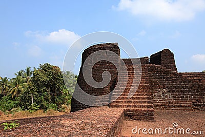 Walls of Bekal Fort Stock Photo