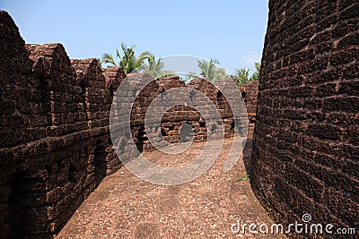 Walls of Bekal Fort Stock Photo