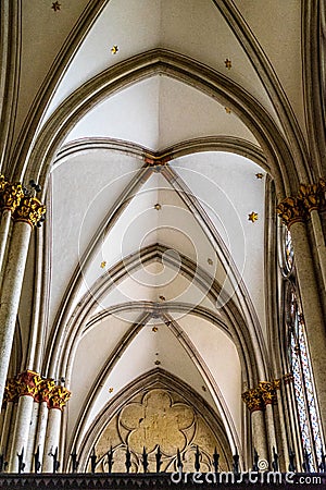 Walls of the cathedral of Cologne, Germany Editorial Stock Photo