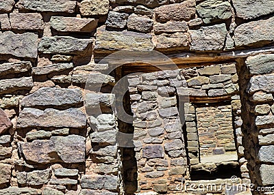 Walls with Doorways Ancient Ruins Stock Photo