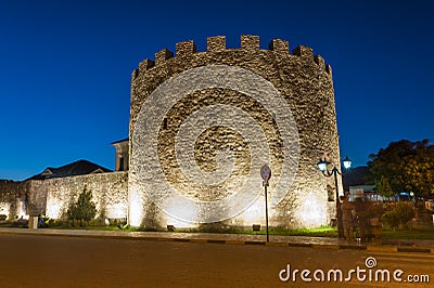 Walls of Elbasan castle in Albania Stock Photo