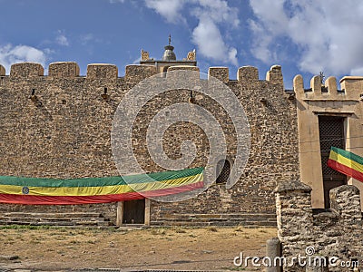 Walls Ethiopian Orthodox Church, Axum Ethiopia Editorial Stock Photo