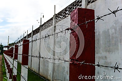 Walls, fences, prisons, prisoners, Stock Photo