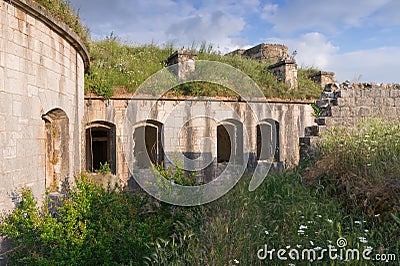 Walls fortress Gorazda. Montenegro Stock Photo