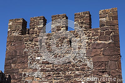 Castle of Silves in Portugal Stock Photo
