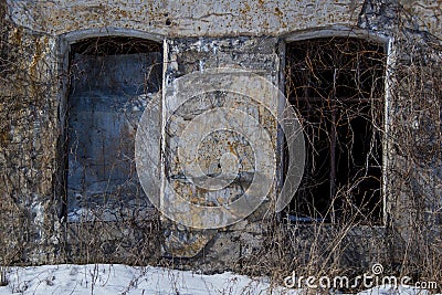 Walls of the military fort Stock Photo