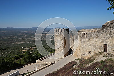 Walls of Sabiote, village of Jaen, in Andalusia Stock Photo