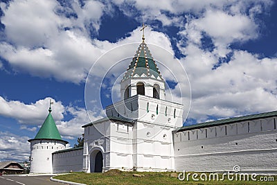 Walls and towers of the Ipatiev Monastery, Kostroma, Stock Photo