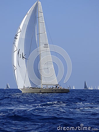 Wally B yacht Editorial Stock Photo