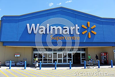 Walmart Supercentre Editorial Stock Photo