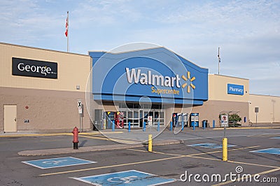 Walmart Supercentre Editorial Stock Photo