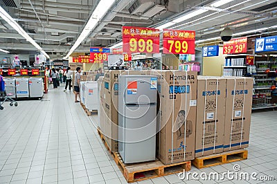 Walmart in Zhongshan China Editorial Stock Photo