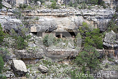 Walnut Canyon Stock Photo