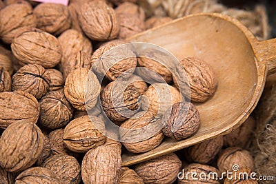 Walnut Typical products of Emilia Romagna Stock Photo