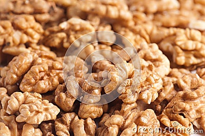 Walnut kernel Stock Photo