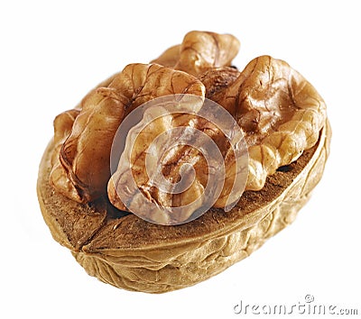 Walnut macro Stock Photo