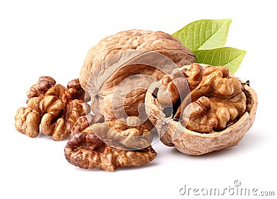 Walnuts in closeup Stock Photo