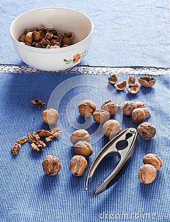 Walnuts composition Stock Photo