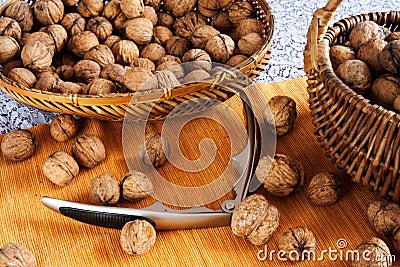 Walnuts composition Stock Photo