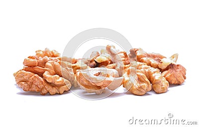 Walnuts isolated on white background Stock Photo