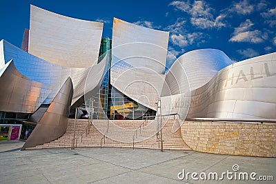 Walt Disney Concert Hall Editorial Stock Photo