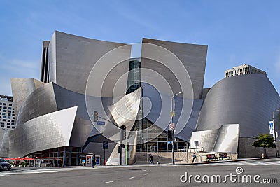 Walt Disney Concert Hall in Downtown Los Angeles Editorial Stock Photo