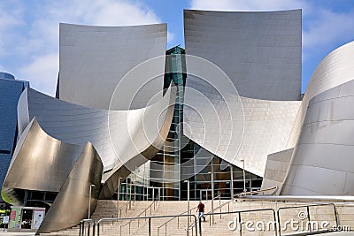 Walt Disney Concert Hall in Los Angeles Editorial Stock Photo