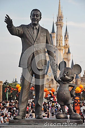 Walt Disney and Mickey Mouse Editorial Stock Photo