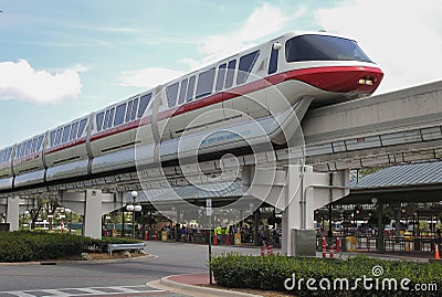 Walt Disney World Monorail Editorial Stock Photo