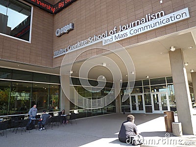 The Walter Cronkite School of Journalism Editorial Stock Photo